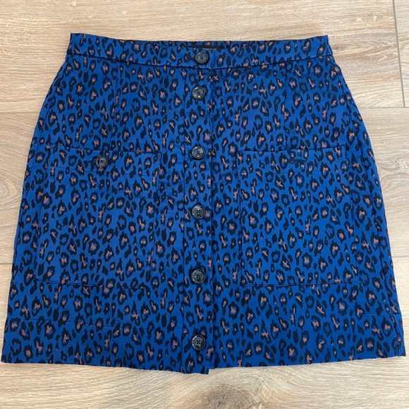 Banana Republic Leopard Print Skirt - W10 - Picture 1 of 2